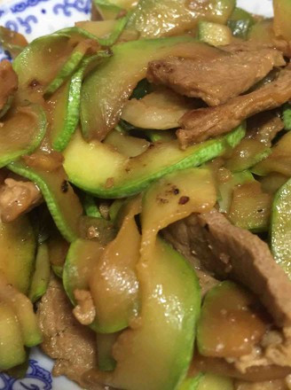 角瓜炒肉片的做法