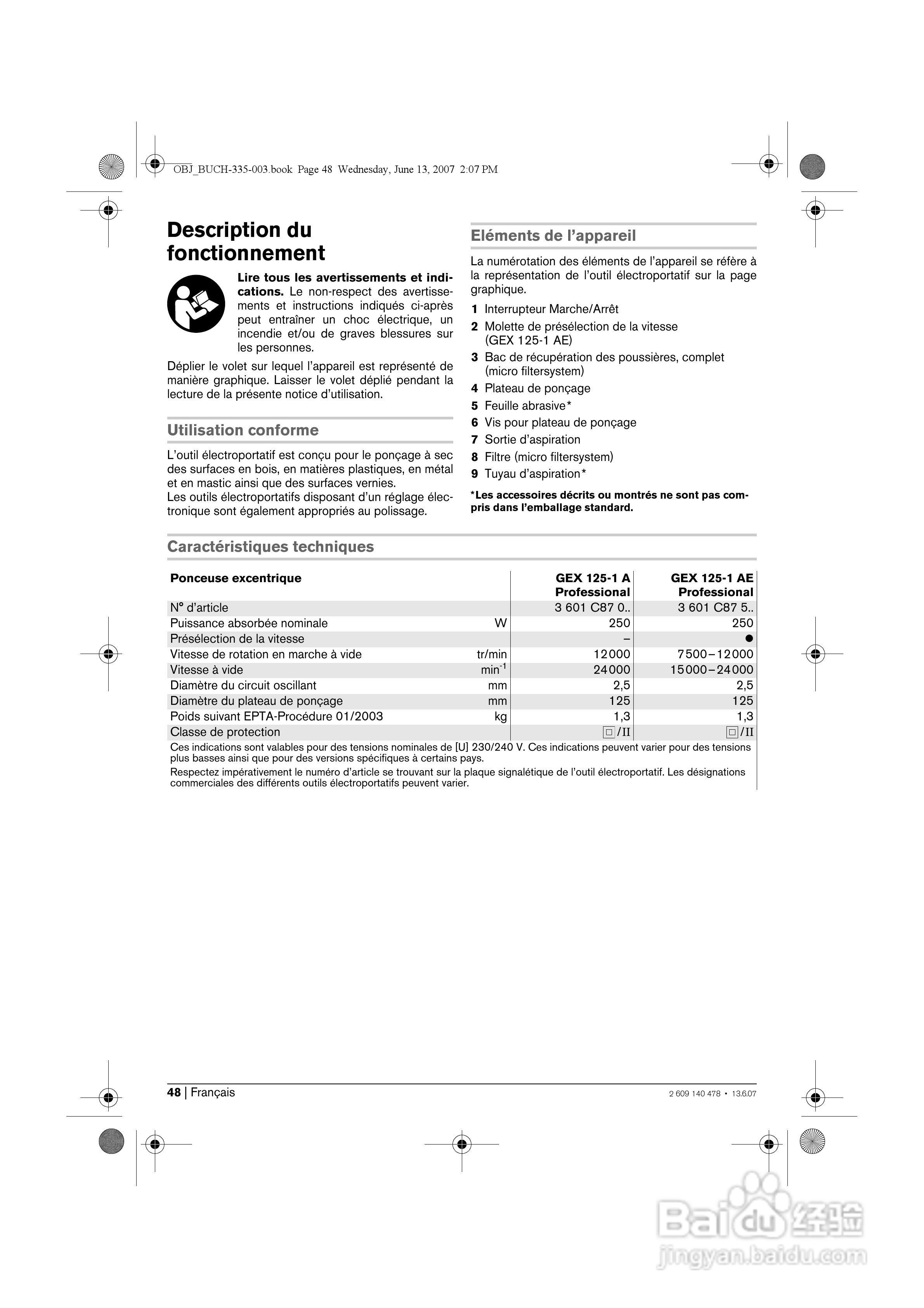 BOSCH GEX 125-1 AE电磨操作说明书:[5]