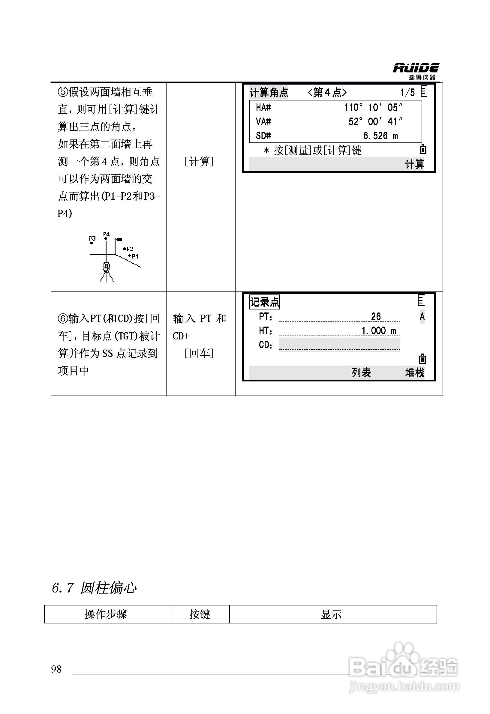 瑞得RTS-862/5R全站仪说明书:[10]