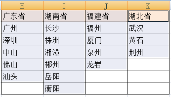 如何在excel中建立二级下拉菜单