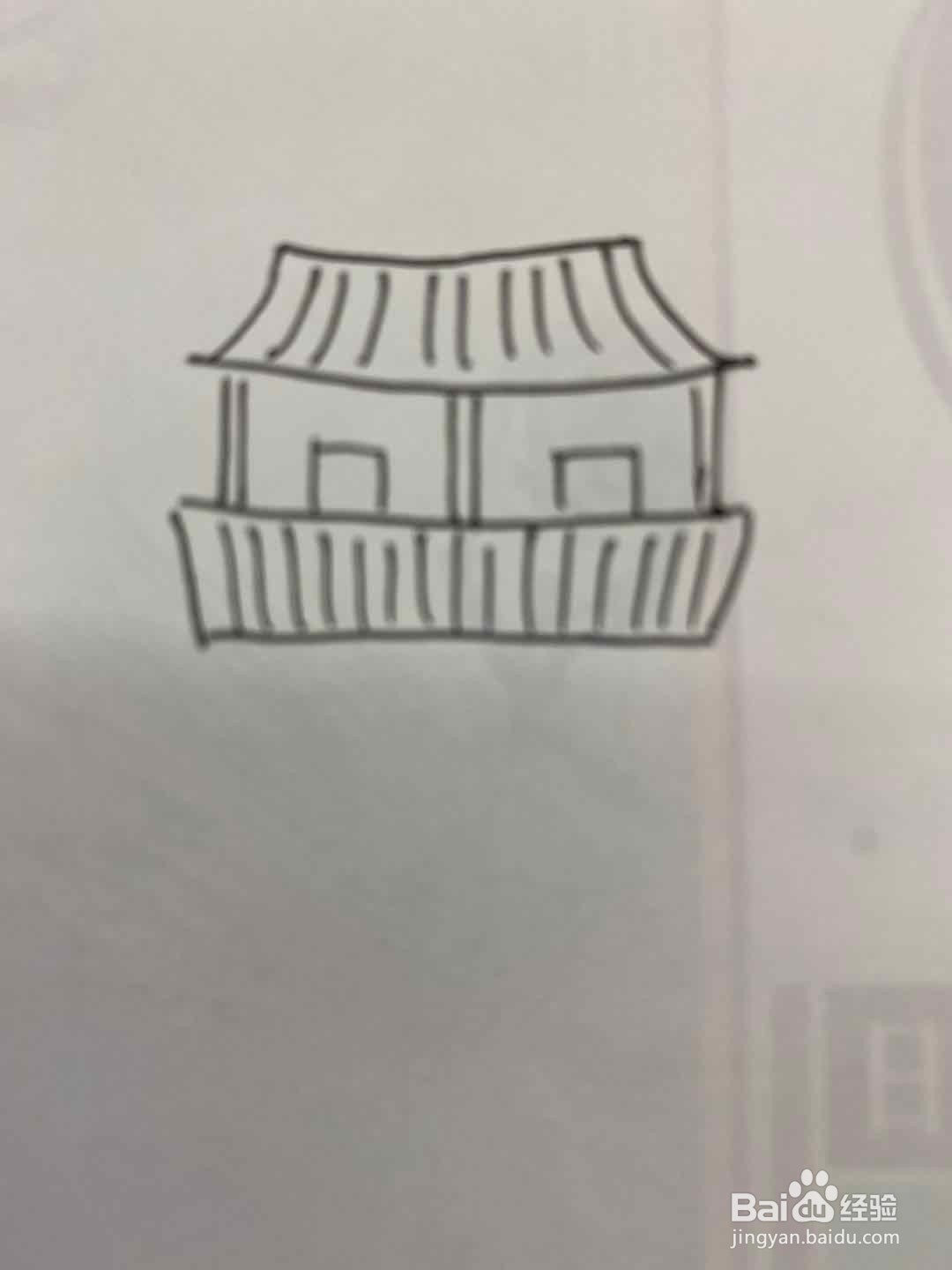吊脚楼简笔画