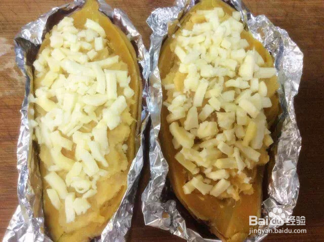 芝士焗红薯的做法