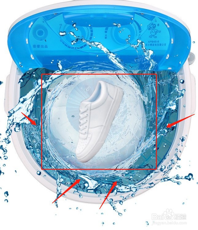 洗鞋机鞋子怎么摆