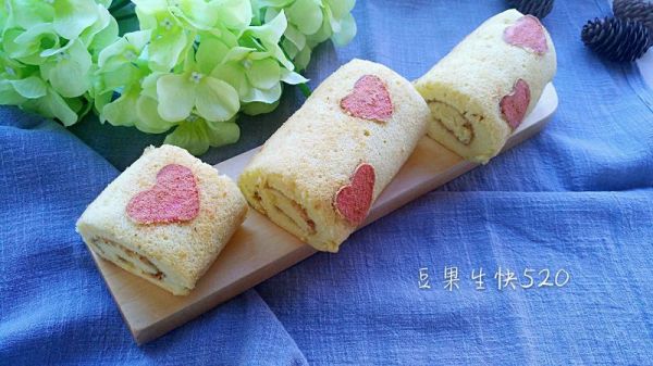 印花豆浆蛋糕卷