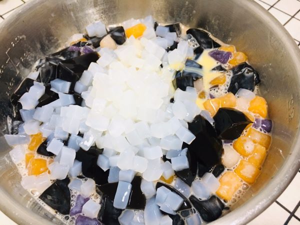 自制Q弹三色芋圆