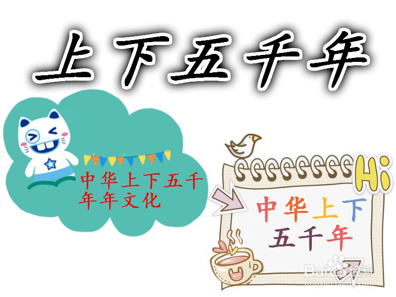 上下五千年手抄报图片
