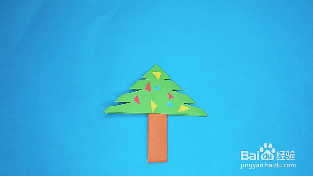 折纸：小壮手工怎么折圣诞树书签