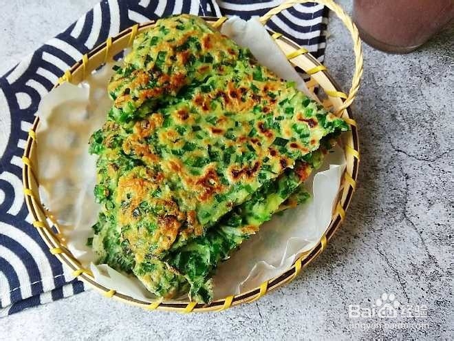 主食韭菜馅饼