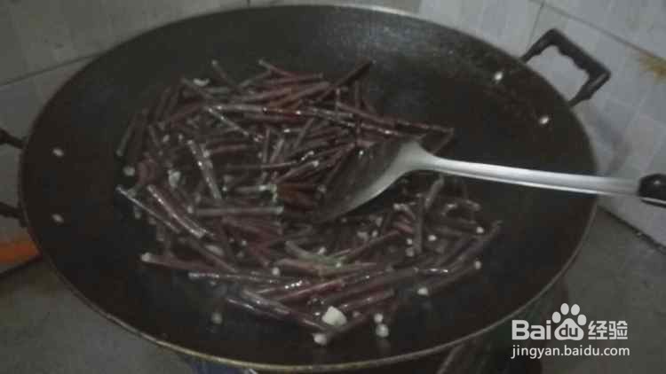 炒红豆角的做法