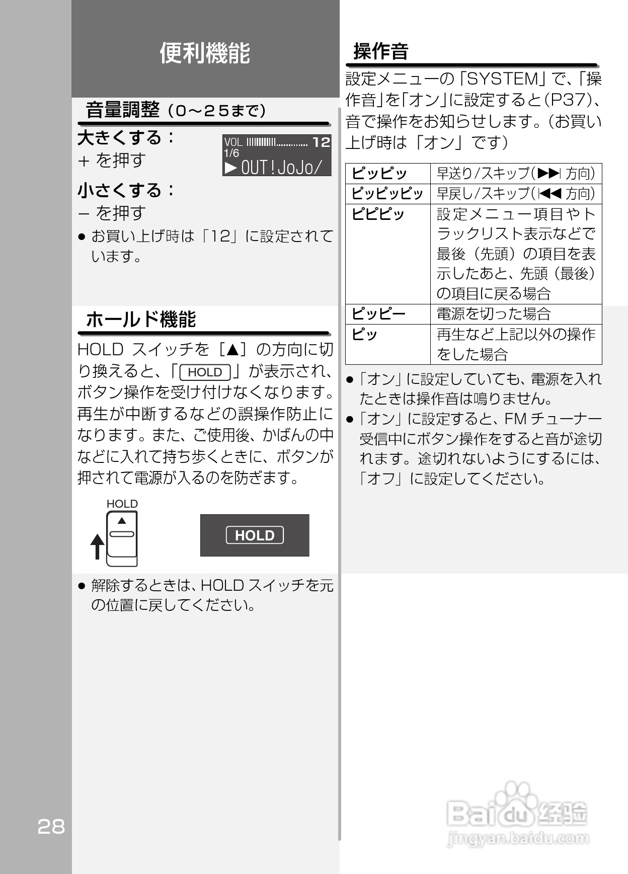 Panasonic SV-SD800N/SV-SD400V MP3播放器使用说明书:[3]