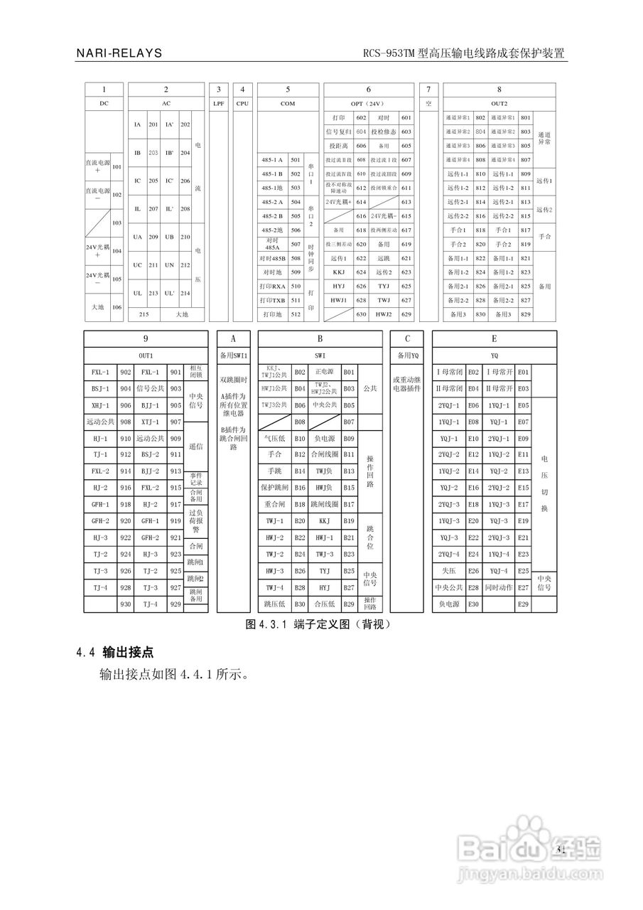 南瑞RCS-953TM型高压输电线路成套保护装置技术说明书:[4]
