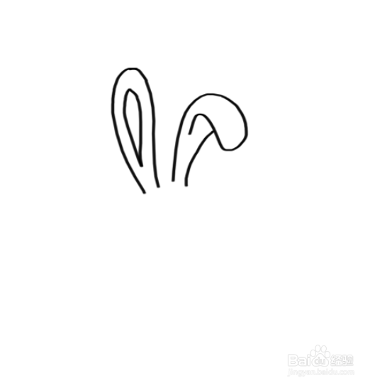 兔子耳朵简笔画简单图片