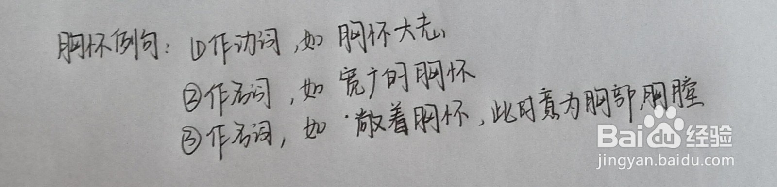 胸怀怎么解释