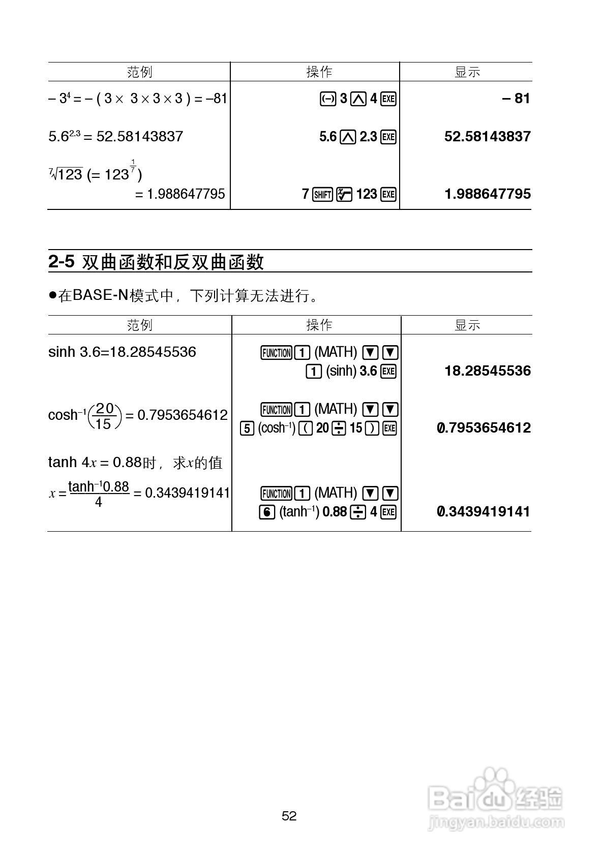 Casio FX-4800P型科学计算器说明书:[6]