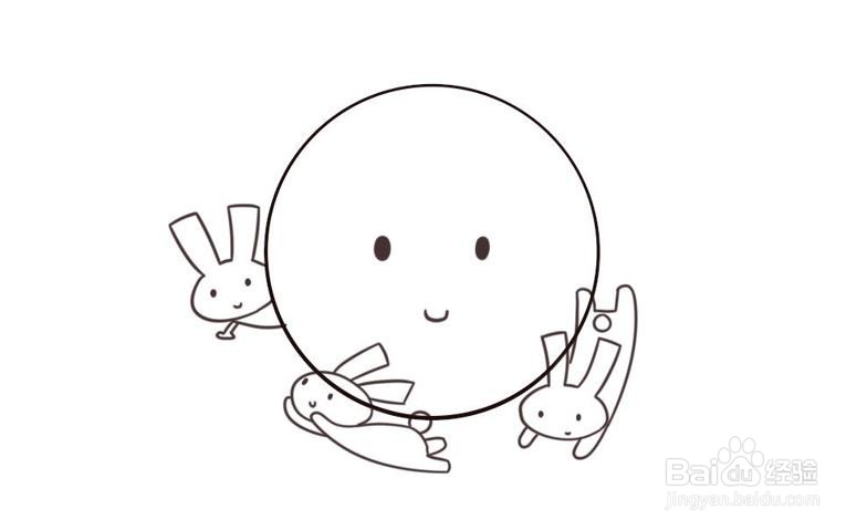 中秋节月亮简笔画