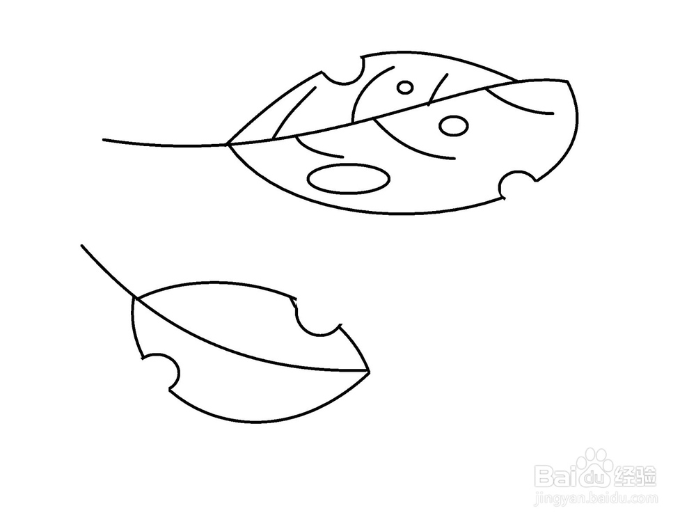 怎样画冬天的落叶