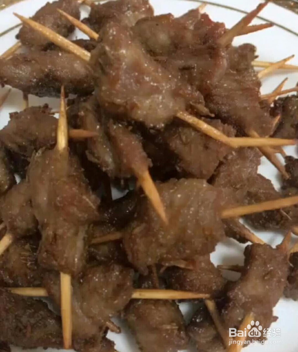 牙签牛肉做法
