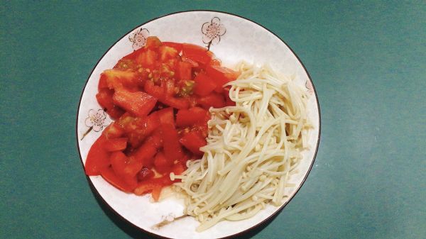 酸甜茄汁金针菇