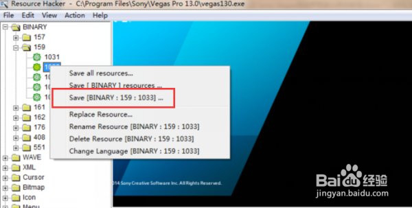 c: program files sony vegas pro 13.0 vegas130.exe