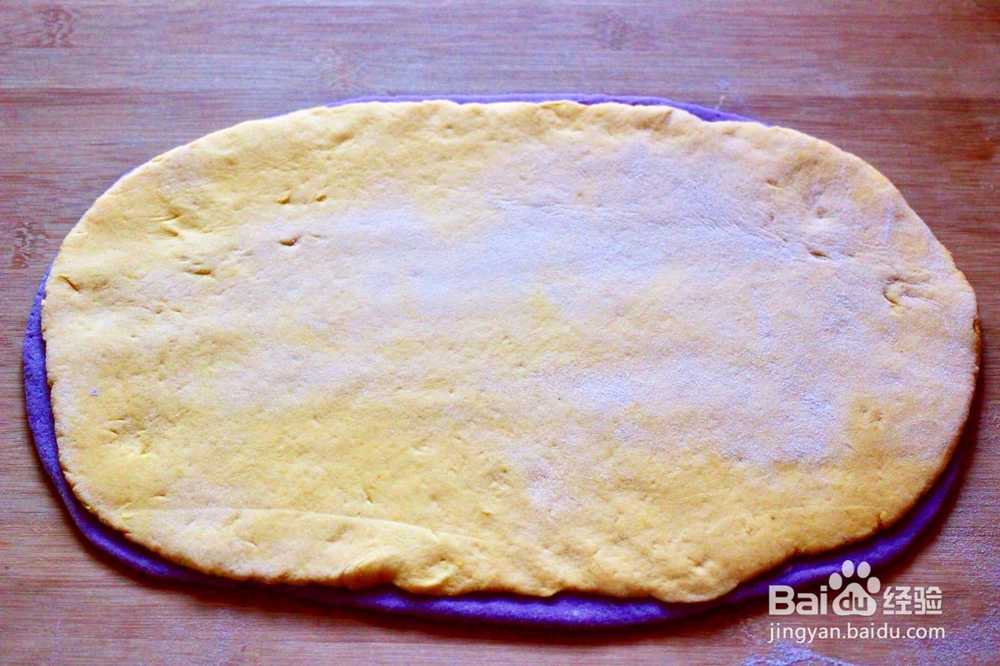 开胃紫薯南瓜双色花卷