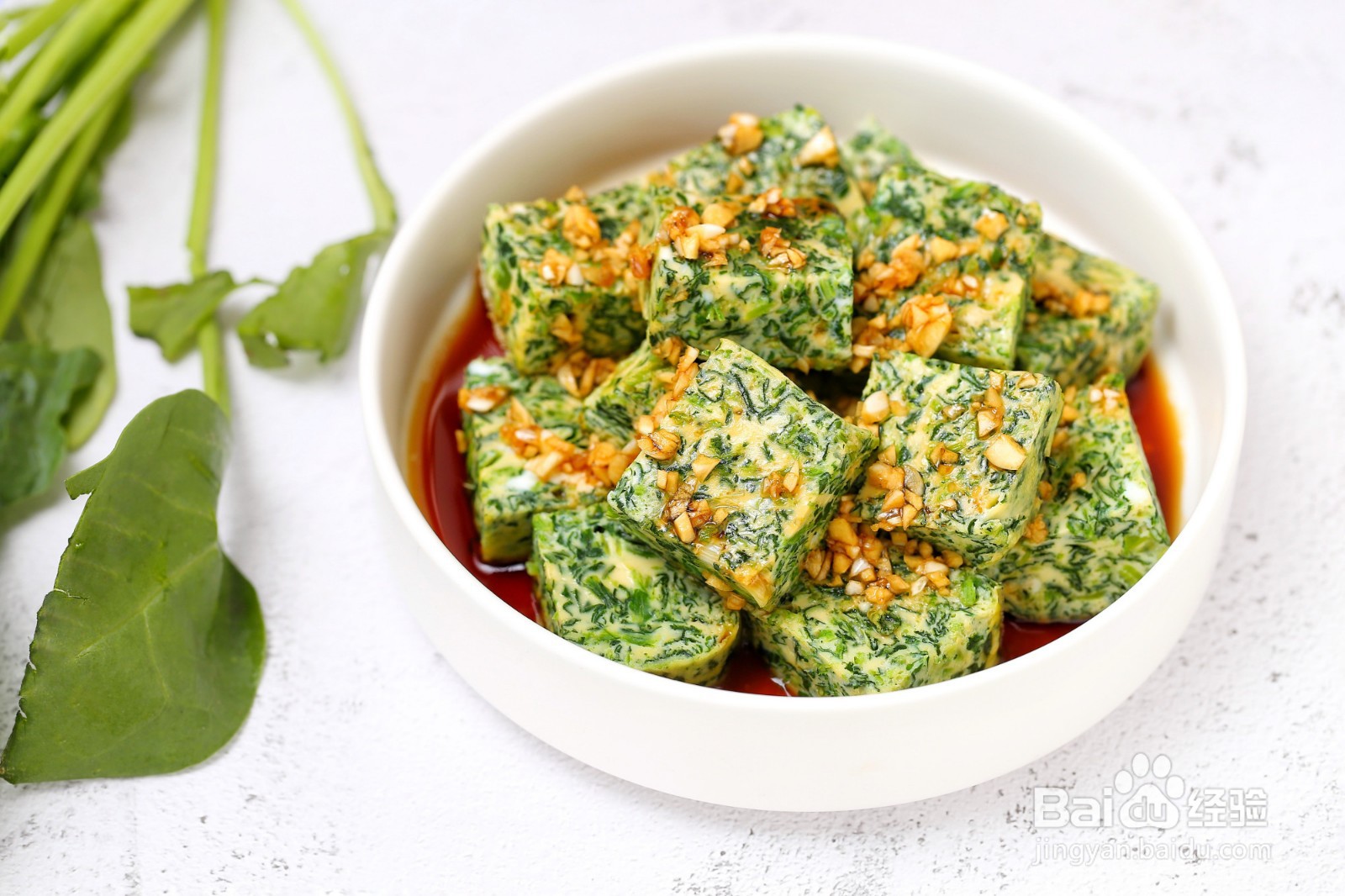 怎么做菠菜蘸汁鸡蛋糕