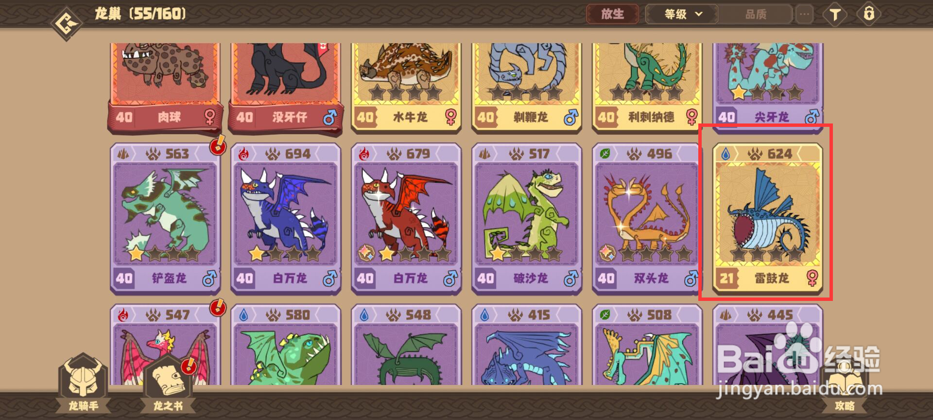 驯龙高手旅程怎么将雷鼓龙升级直40级
