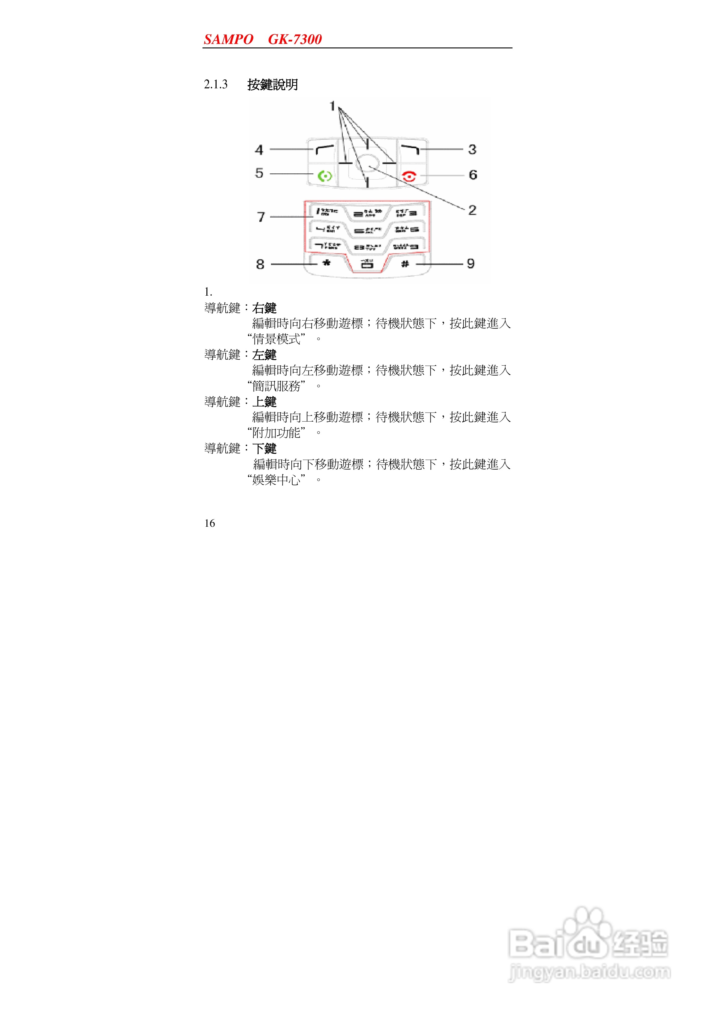 声宝GK-7300型手机说明书:[2]