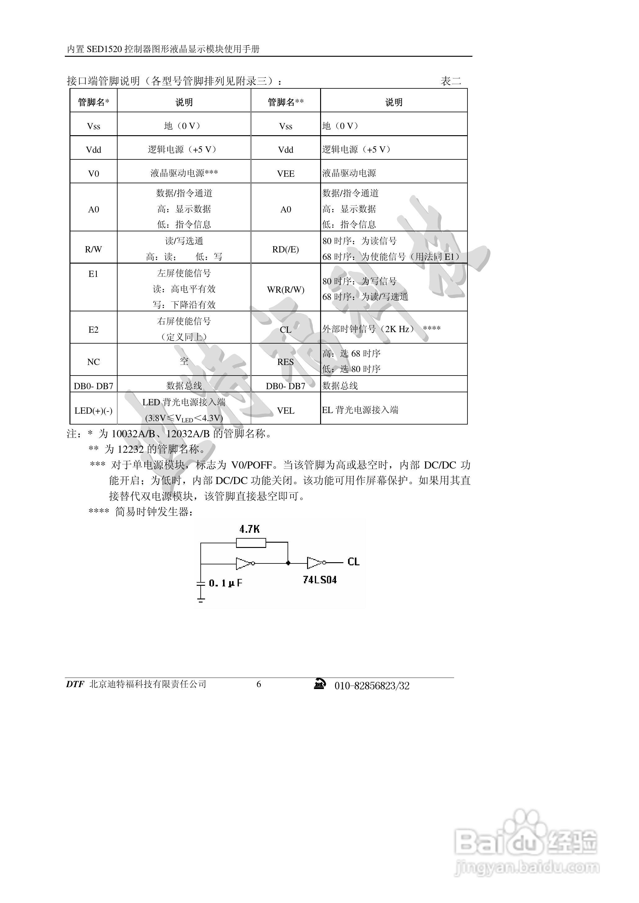 迪特福科技SED1520点阵图形式控制器使用手册:[1]