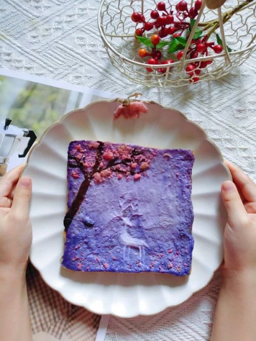 油画吐司《林深时见鹿》