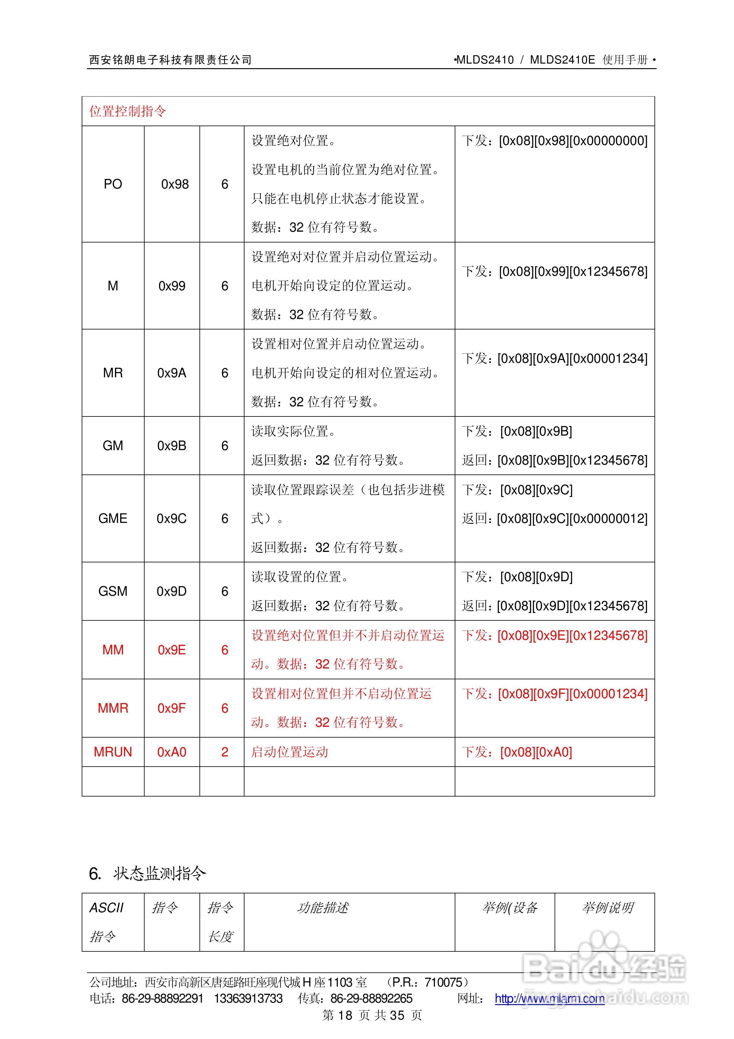 铭朗科技MLDS2410直流伺服驱动器说明书:[2]