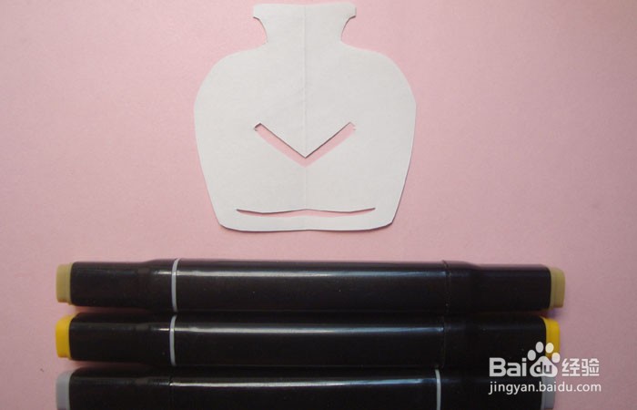 手工剪纸陶器坛子图形怎么剪