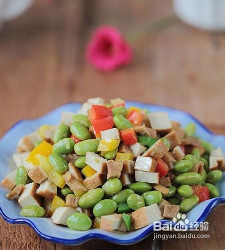 榨菜毛豆炒豆干的做法
