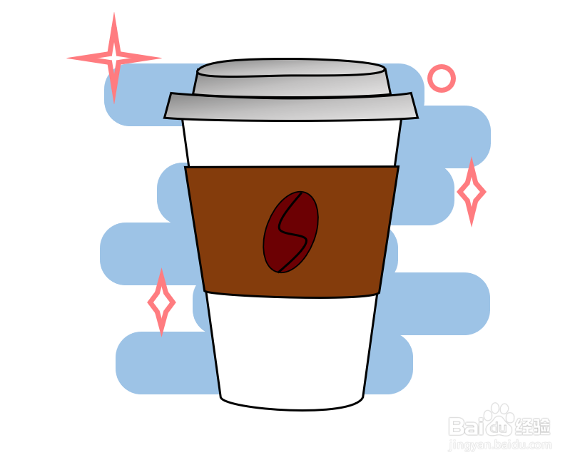 怎么画咖啡杯