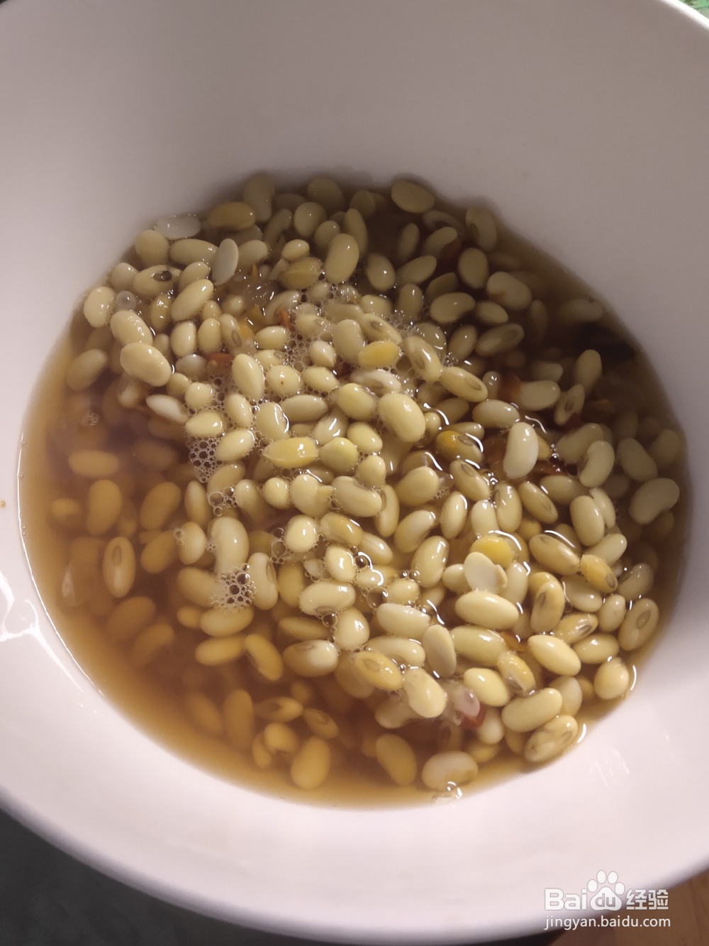 清水无油煮黄豆汤