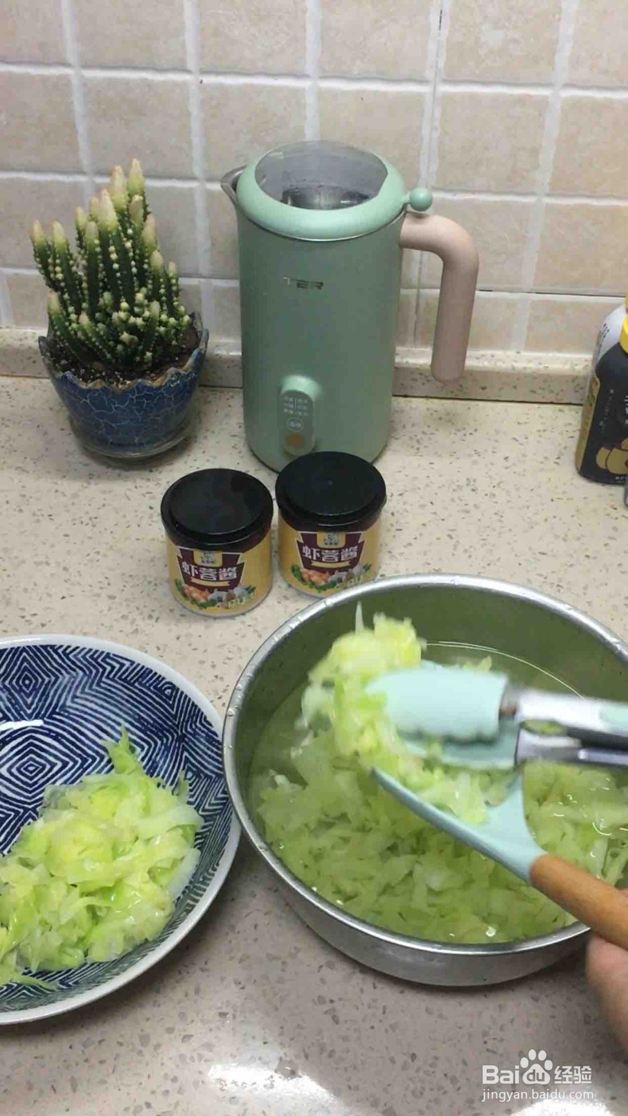 虾蓉酱拌圆白菜