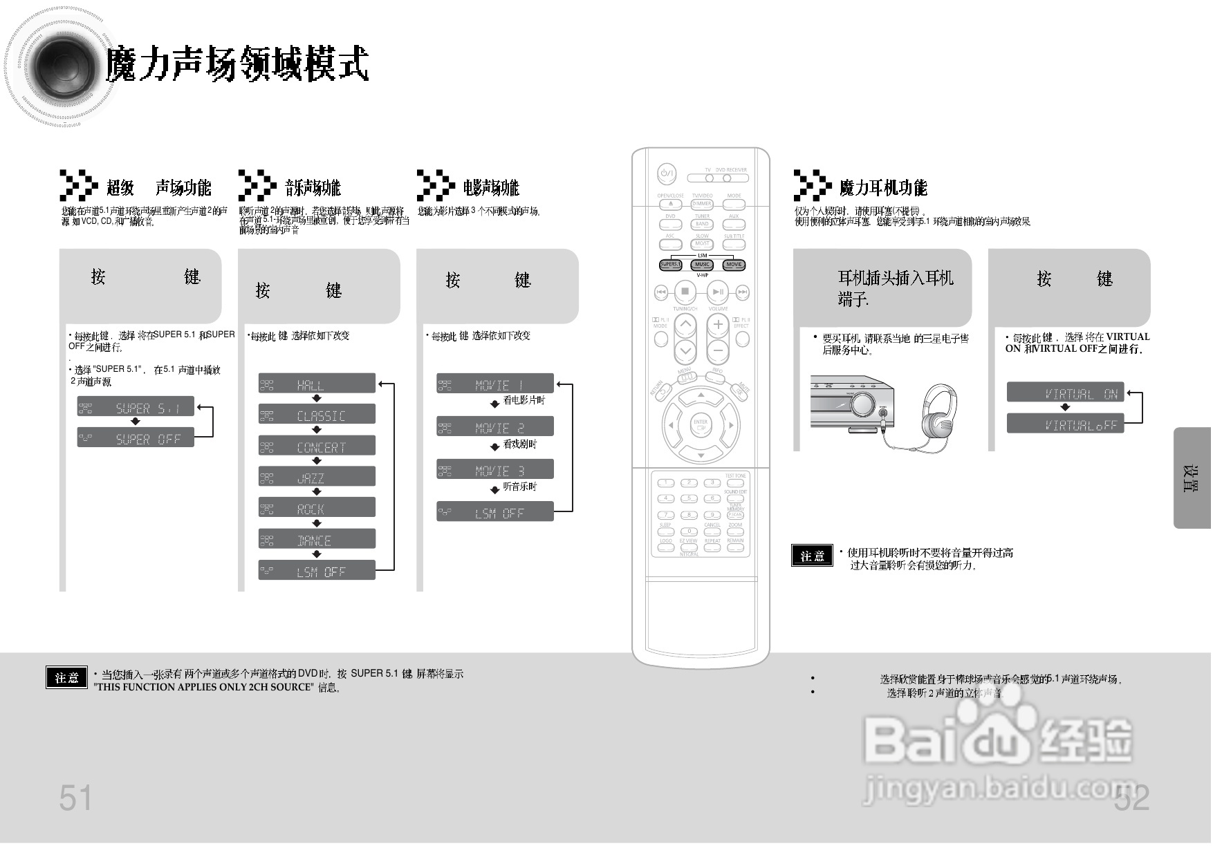 三星HT-D750C家庭影院使用说明书:[2]
