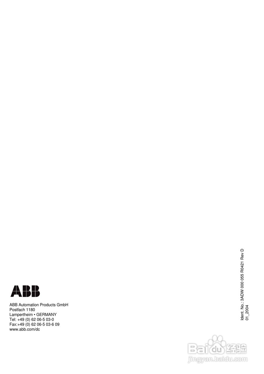 ABB DCS500B/DCF500B/DCP500B直流变流器操作说明书:[8]