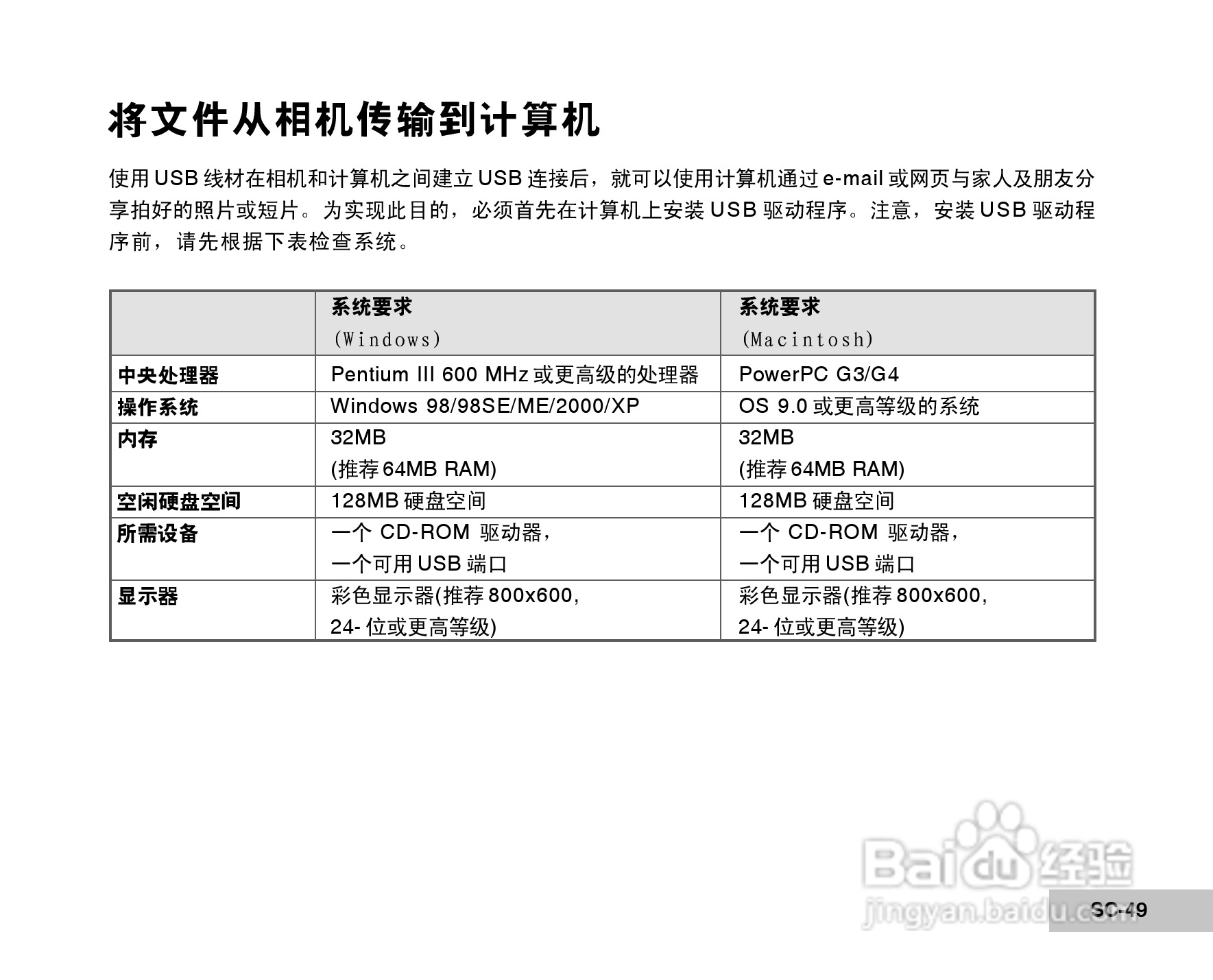 拍得丽DC-68型数码相机使用说明书:[5]