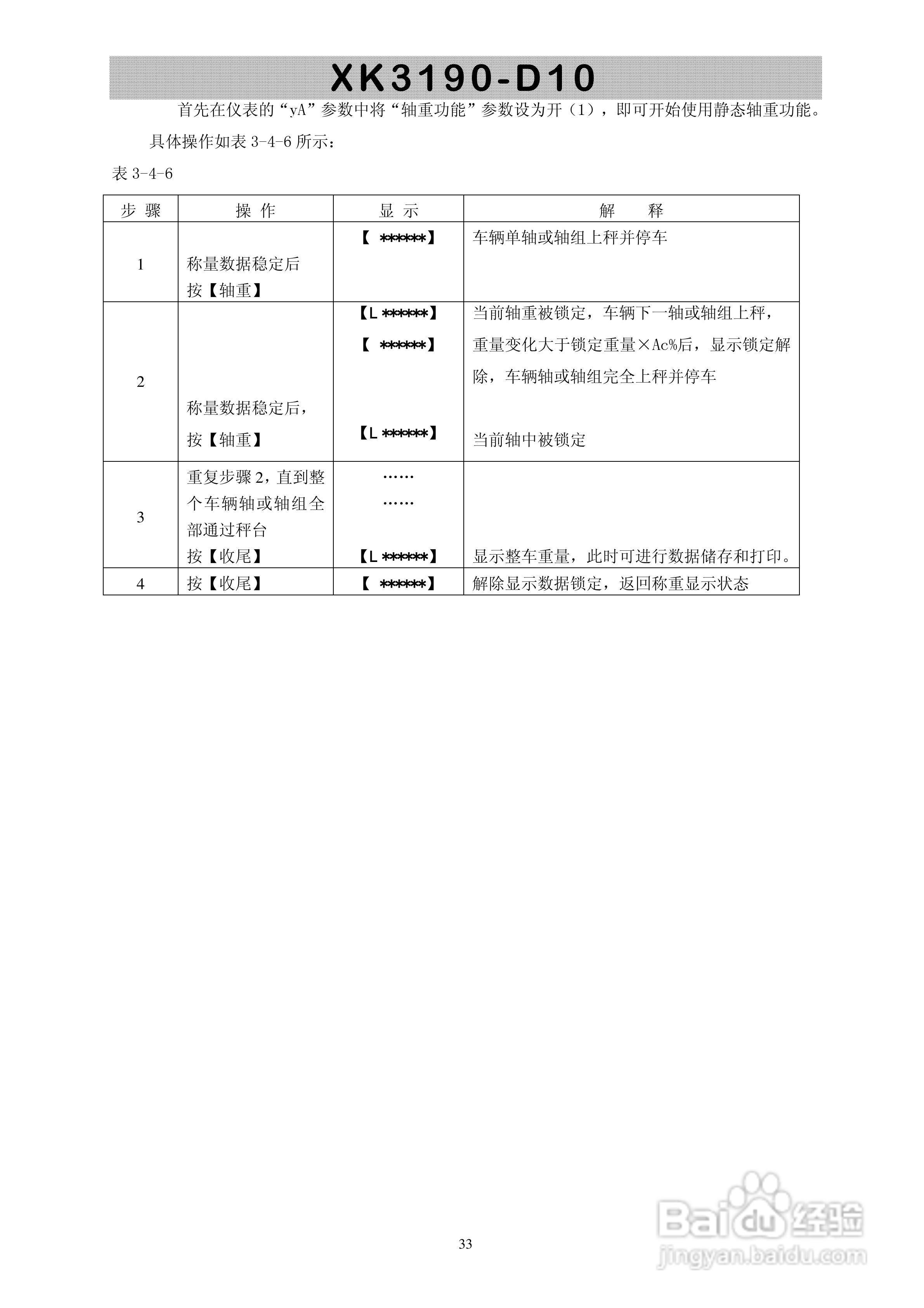 XK3190-D10型称重仪表显示器使用说明书:[4]