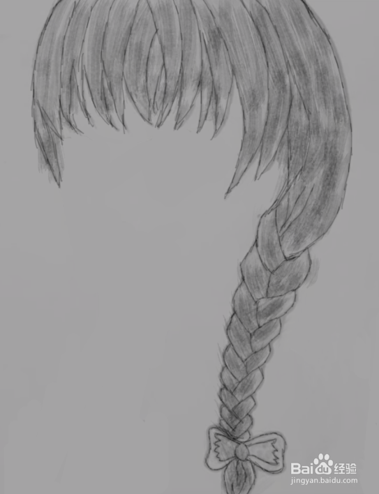 麻花辫怎么画