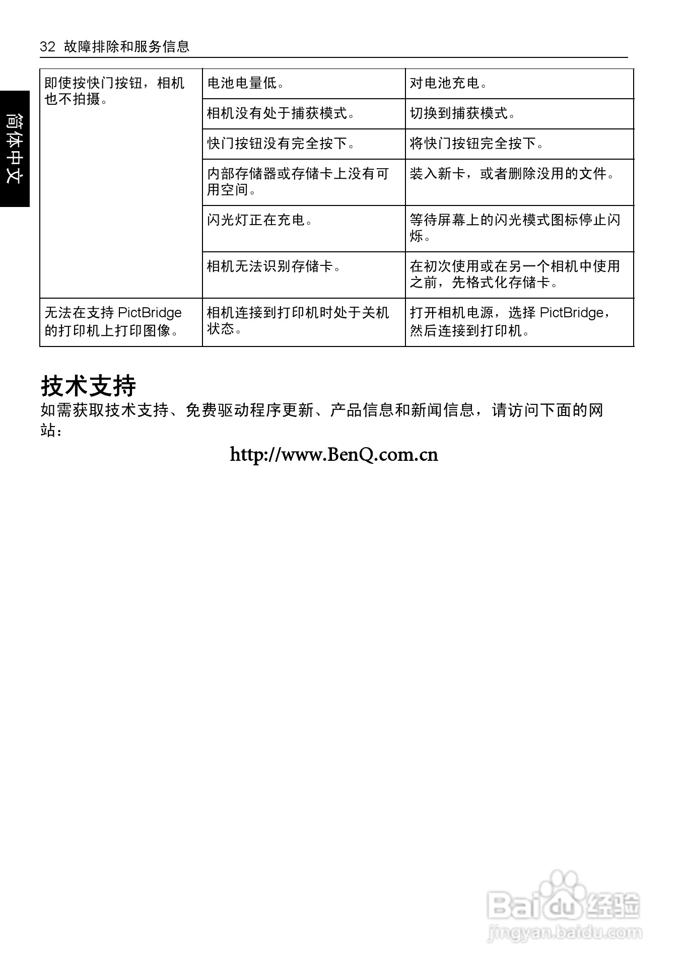 明基E1220数码相机使用说明书:[4]