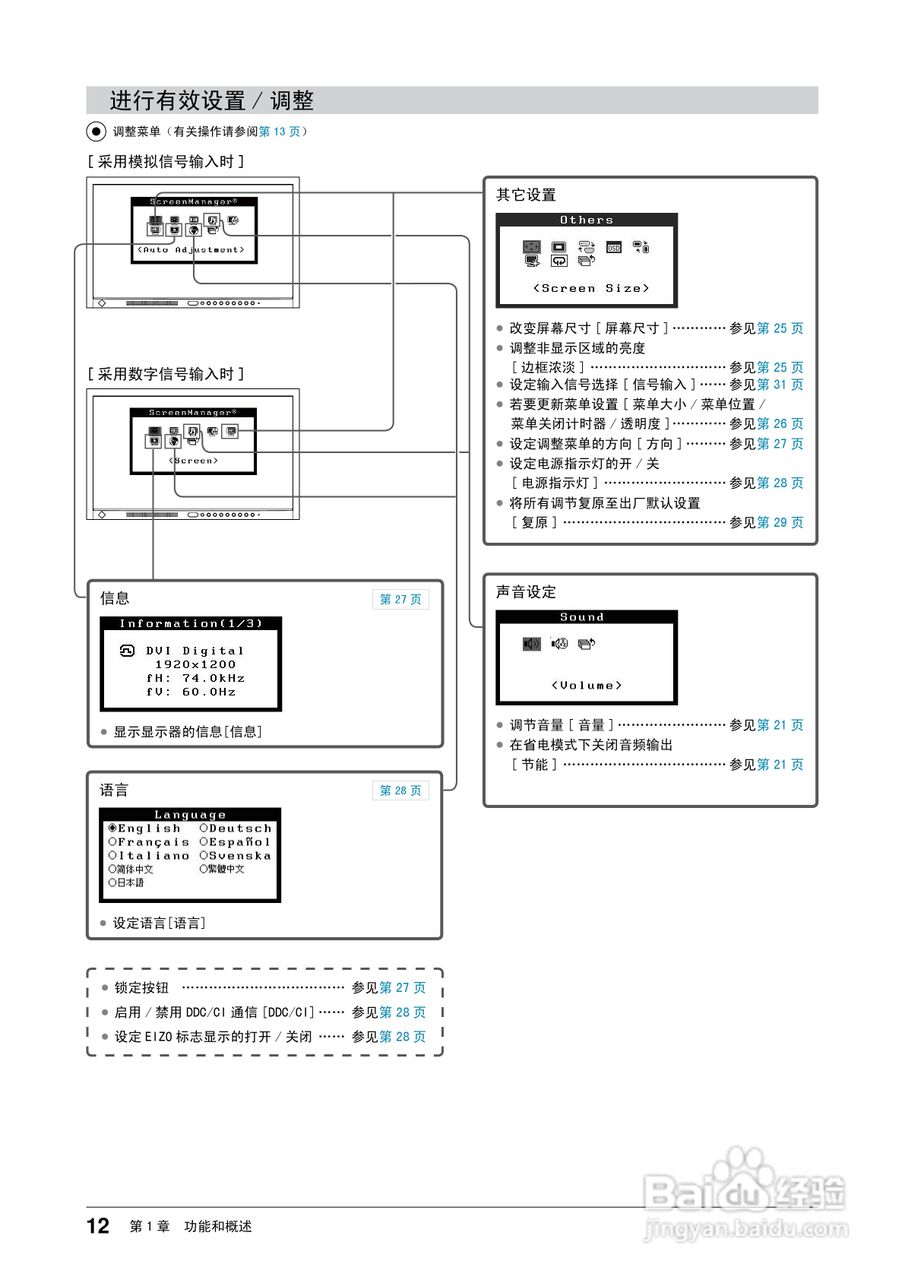 flexscan ev2203w彩色液晶显示器用户手册:[2]