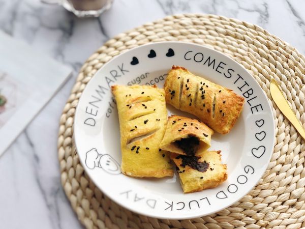 香蕉可可流心吐司派