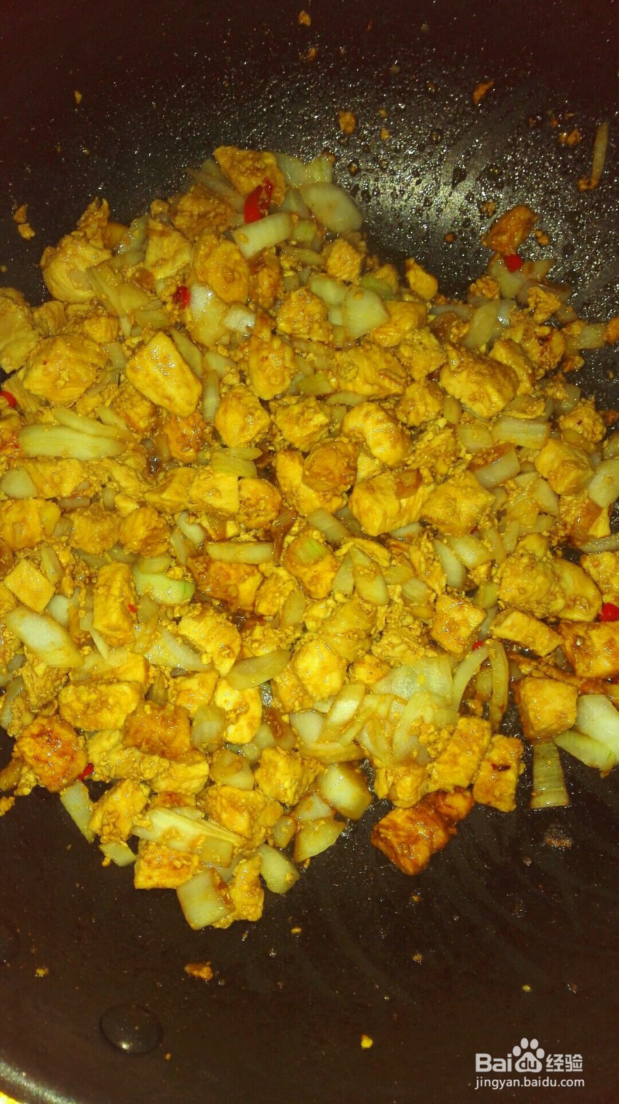 辣味咖喱鸡丁的做法