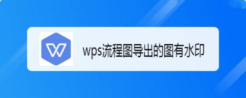 wps流程图导出的图有水印