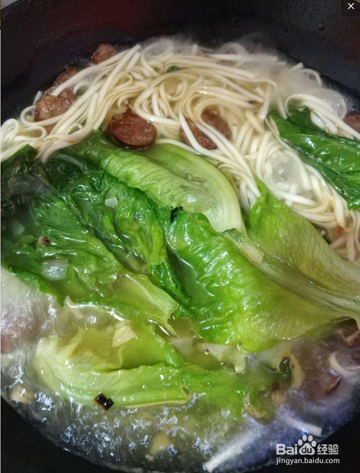 2018炝锅腊肠面怎么做好吃