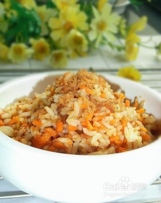 胡萝卜肉松炒饭怎么做