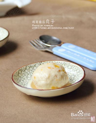 鸡茸南瓜丸子