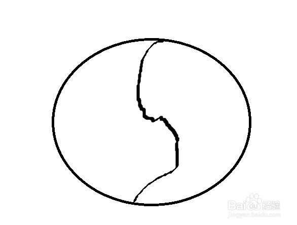 简笔画怎么画一个太极图