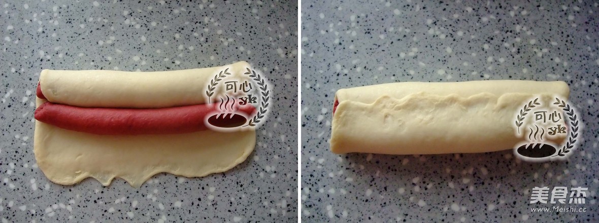 抢眼美味的红曲双色割包（中种）